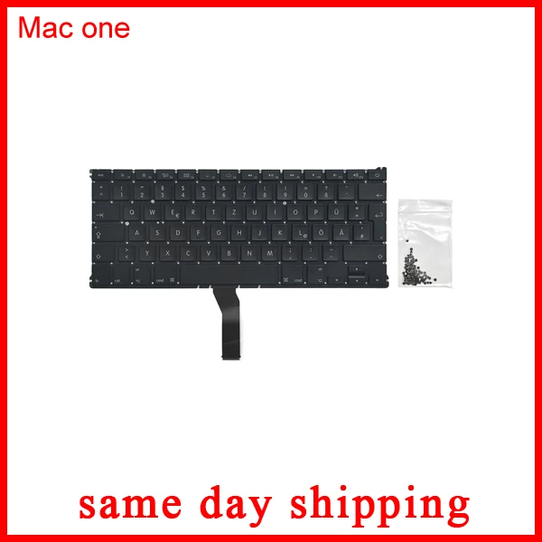 Совершенно новая для Apple Macbook Air 13 дюймов A1369 A1466 немецкая клавиатура DE GR с винтами