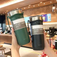 710ml portable water bottle double 304 stainless steel vacuum flasks thermos mug sports travel business water thermal bottle