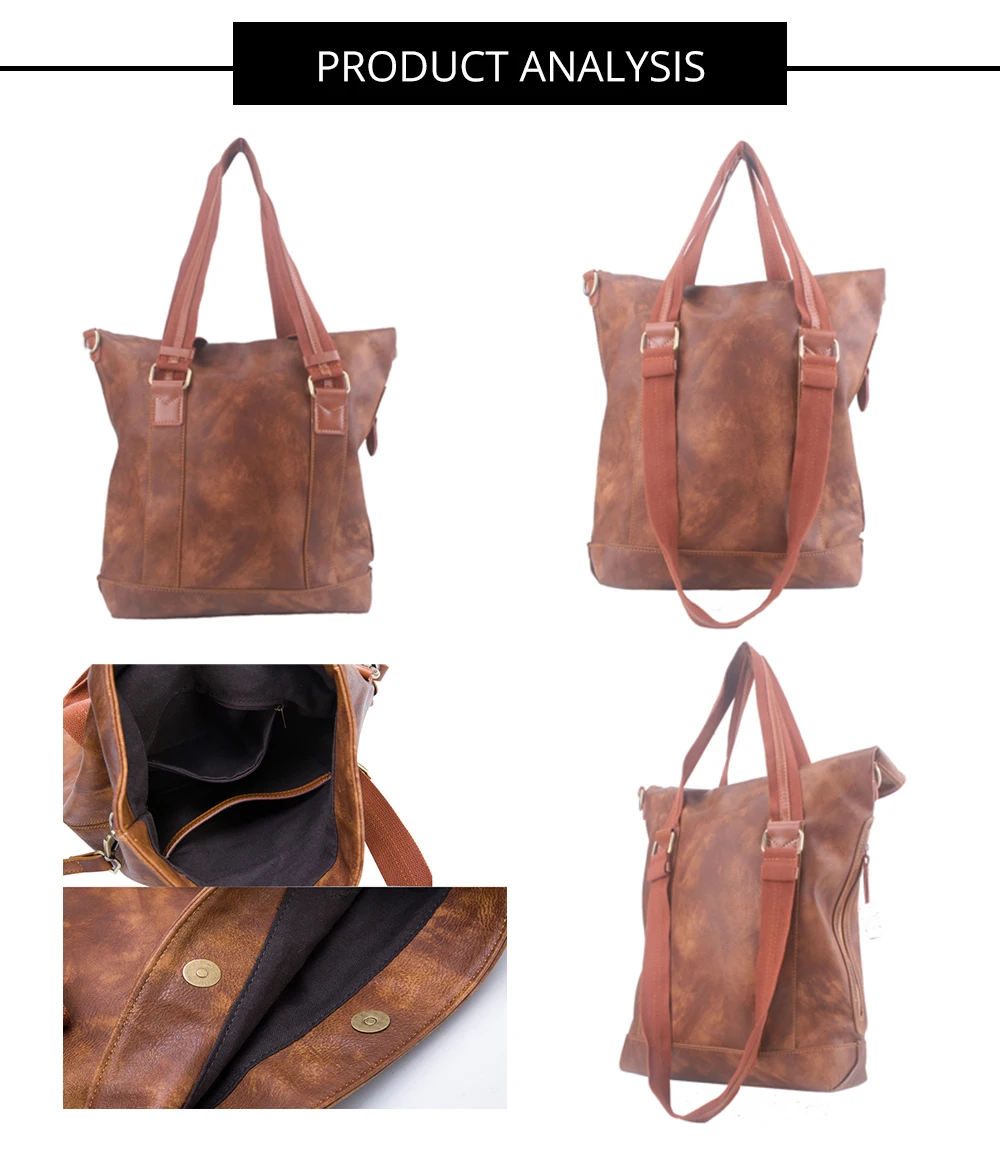 Женская сумка через плечо большая коричневая Повседневная | Багаж и сумки