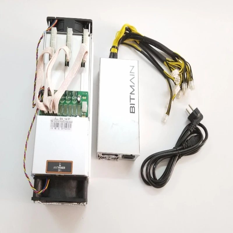 Used Antminer S9j 14.5TH/s 16nm asic miner Bitcoin Miner BTC Mining Machine better than antminer s9 | Компьютеры и офис