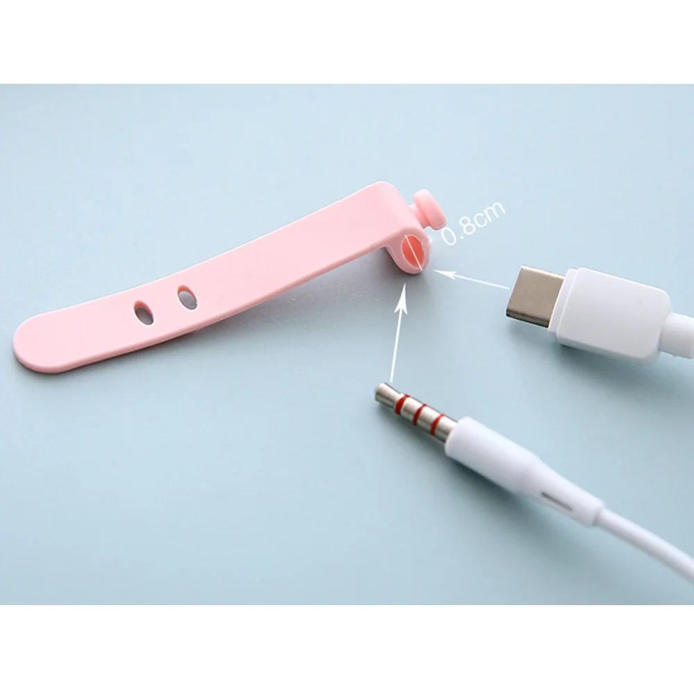 Органайзер силиконовый для кабелей 4 шт./лот|Органайзеры кабеля| |