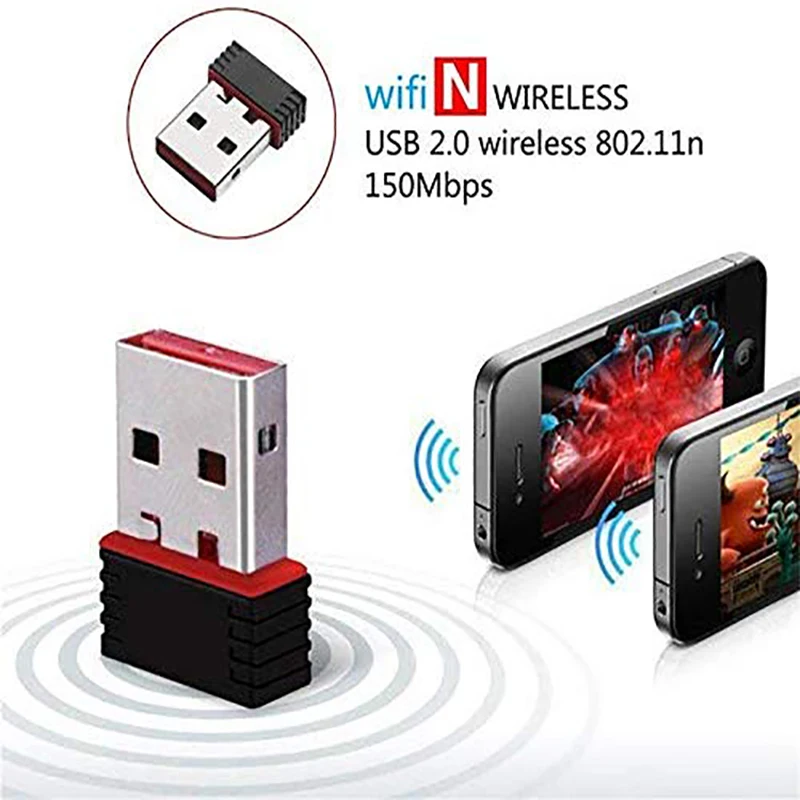 ZEXMTE мини беспроводная сетевая карта 150 Мбит/с USB WiFi адаптер для ПК ноутбук поддержка окна 10 8 7 MAC 2,4 ГГц беспроводной адаптер