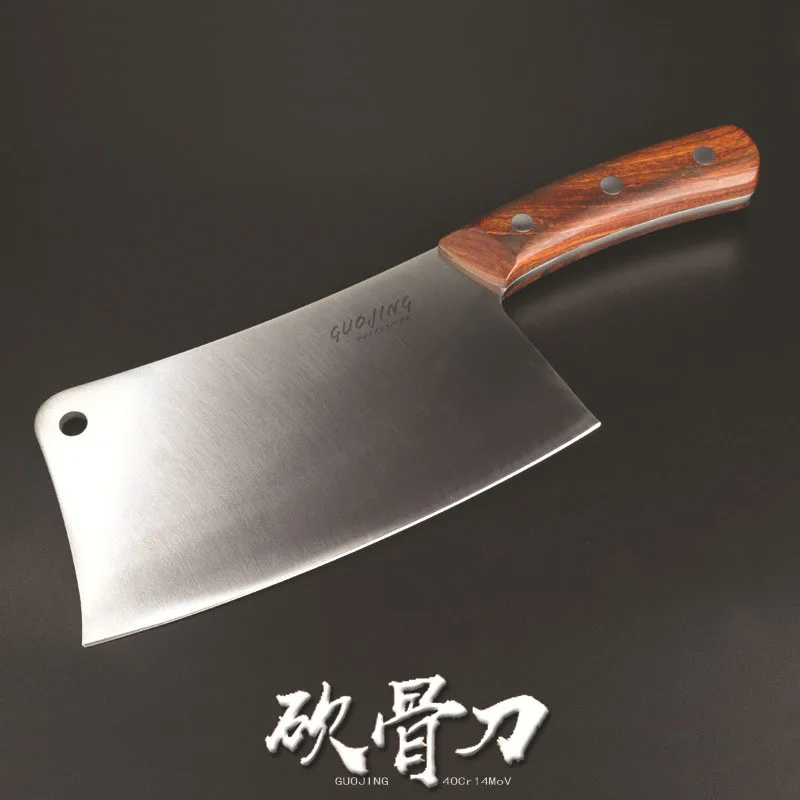 

Big Bone Knives Chopping Knife 835g Stainless Steel Cleaver 5mm Blade Chopping Kitchen Knives Cutting Pork Bone 4Cr14mov Cutlery