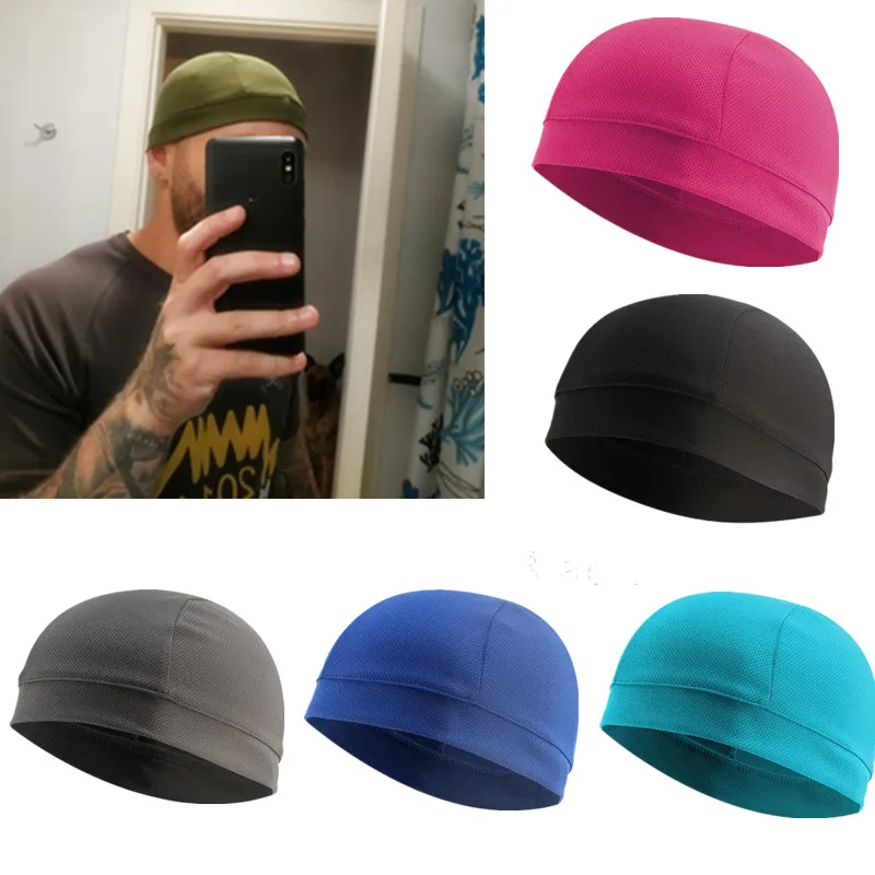 

7 Colors Cotton Universal Quick Dry Breathable Motorcycle Helmet Caps Beanie Sport Racing Colorful Unisex Women Men