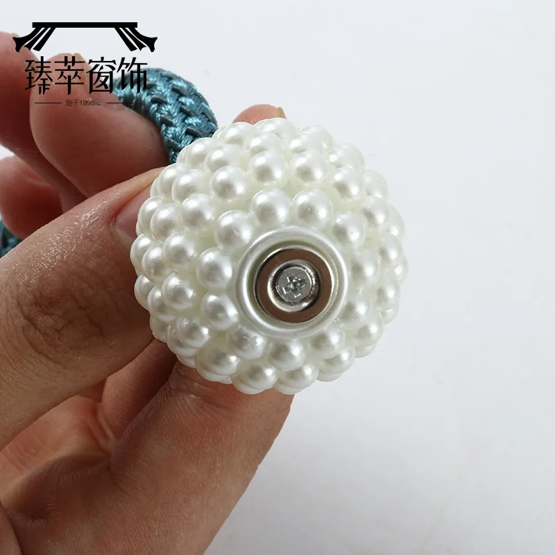 Магнитные зажимы для занавесок с жемчужным шариком 2 шт.|Декоративные аксессуары