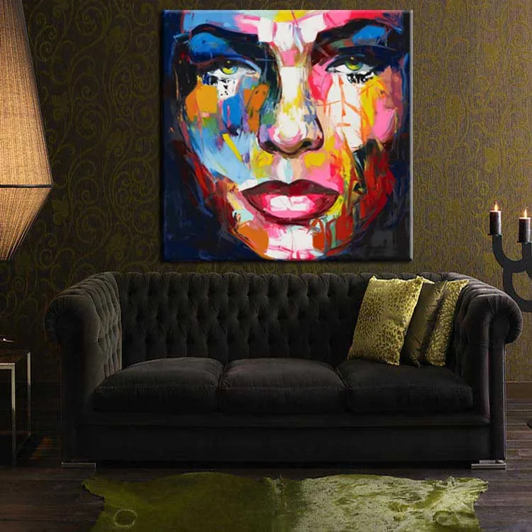 Франсуаза нилли Ручная роспись Портрет уход за кожей лица картина маслом стены