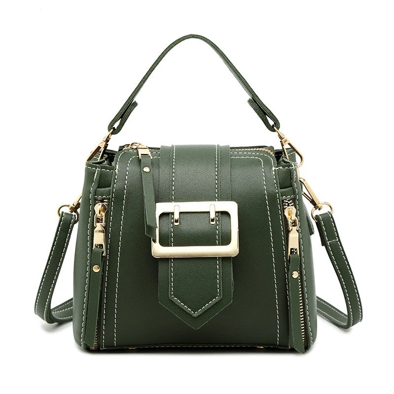 

Luxury handbag women Korean vintage bag bolso de mujer high quality Pu leather Bucket Messenger Bags bolsa feminina pequena