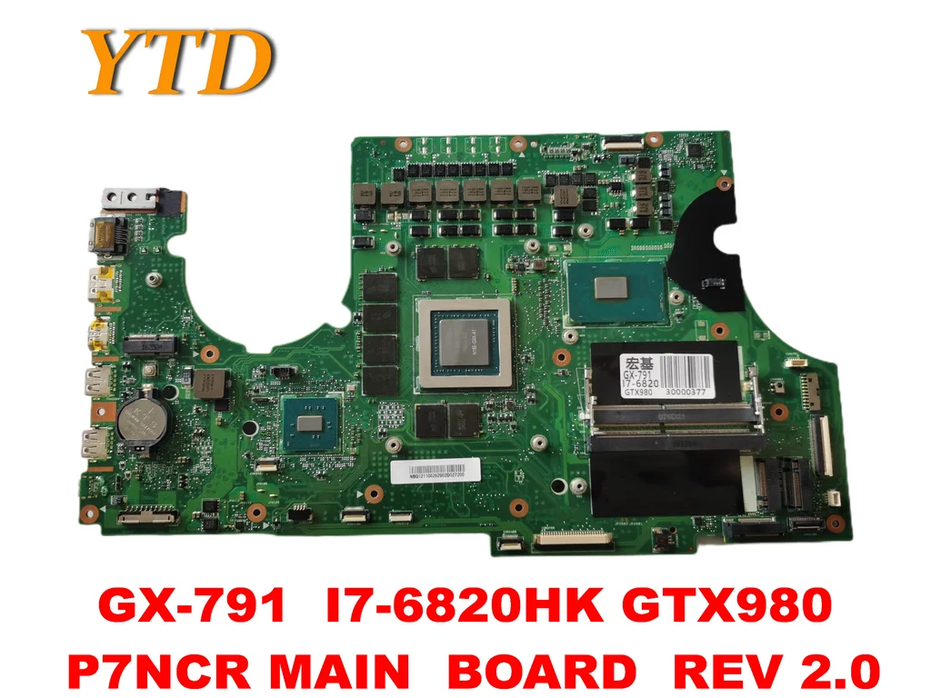 

Original for ACER GX-791 Laptop motherboard GX-791 I7-6820HK GTX980 P7NCR MAIN BOARD REV 2.0 tested good free shipping