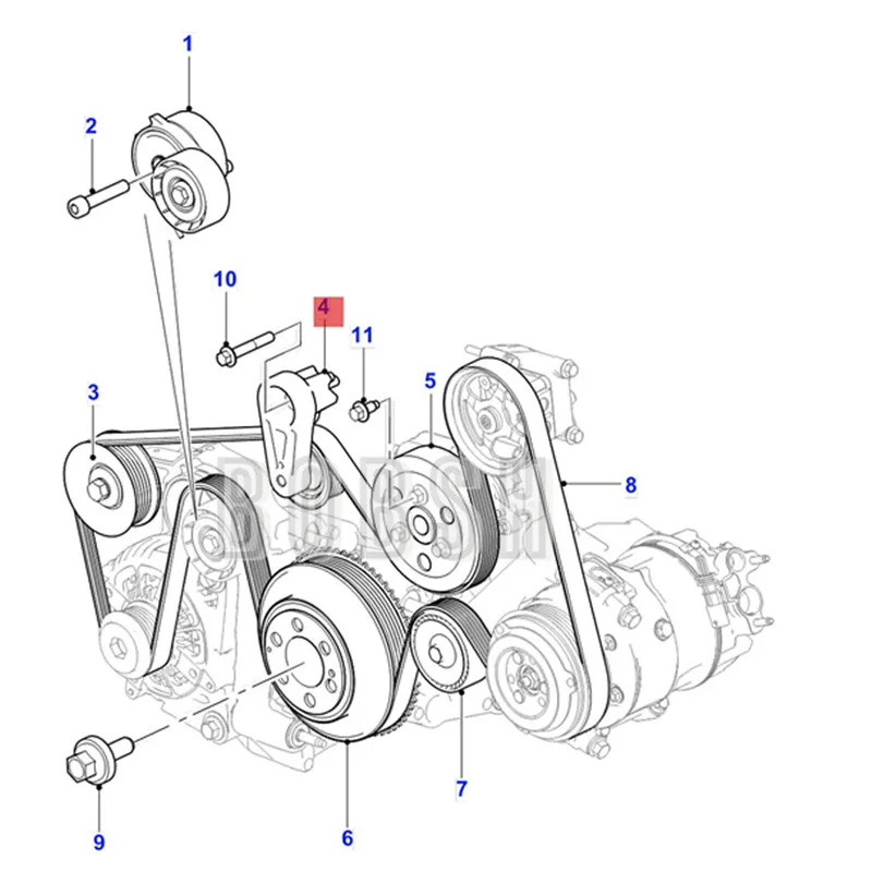 Автомобильный натяжитель ремня 2009-2016ft ype автомобильный с переключением