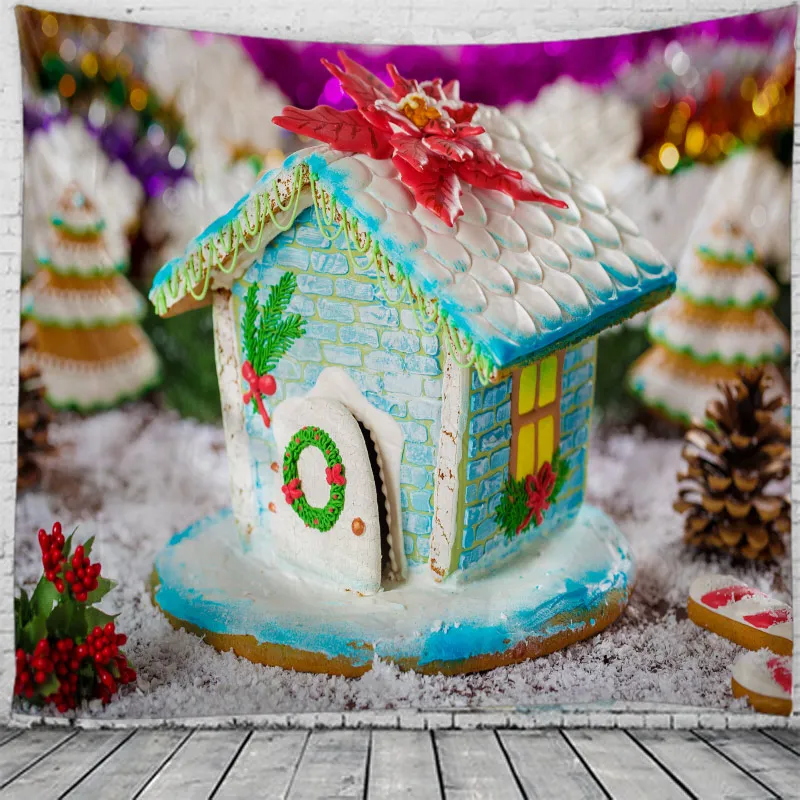 Рождественский гобелен настенное покрывало для кровати пляжное полотенце