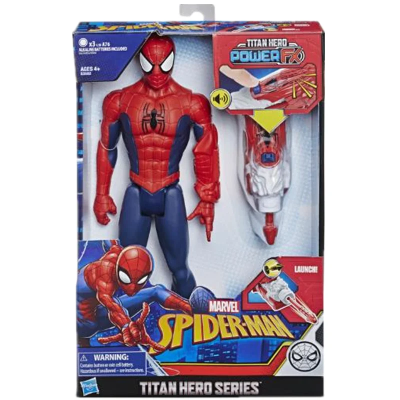 

Hasbro Genuine Original Avengers Marvel Titan Hero Series Blast Gear Spiderman Action Figure E3552 Gift Collection Hobby