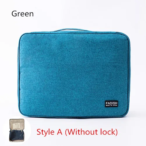 A-Green Mihawk большая Вместительная дорожная Сумка для документов, паспорта, ID, кредитных карт, кошелек, держатель для наличных денег, органайзер, чехол, коробка с кодовым чехлом, принадлежности - Цвет: A-Green