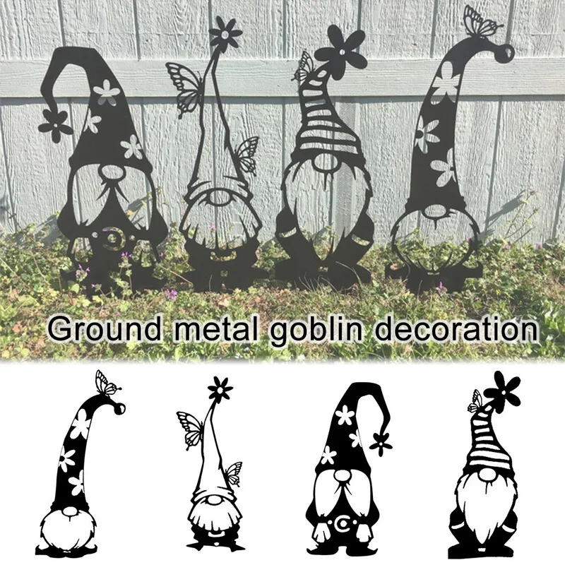 

Steel Branch Gnomes Home Decoration Acrylic Standing Silhouette for Garden Yard Outdoor Home Decor Garden Accessories