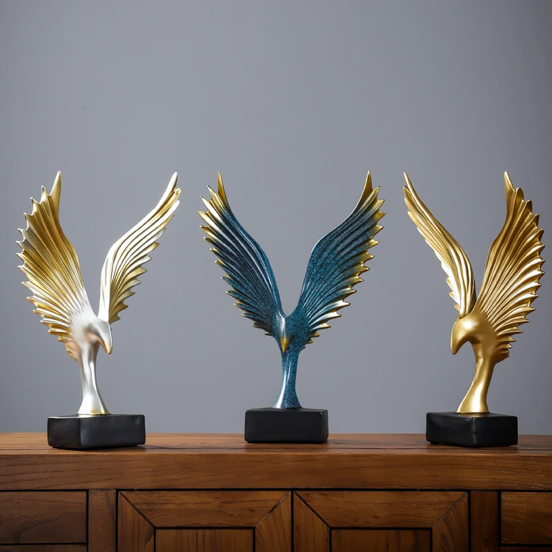 

Home Decoration Accessories Resin Birds Model Statue Room Figurines For Interior Decor Modern Decoration Table Desk Maison