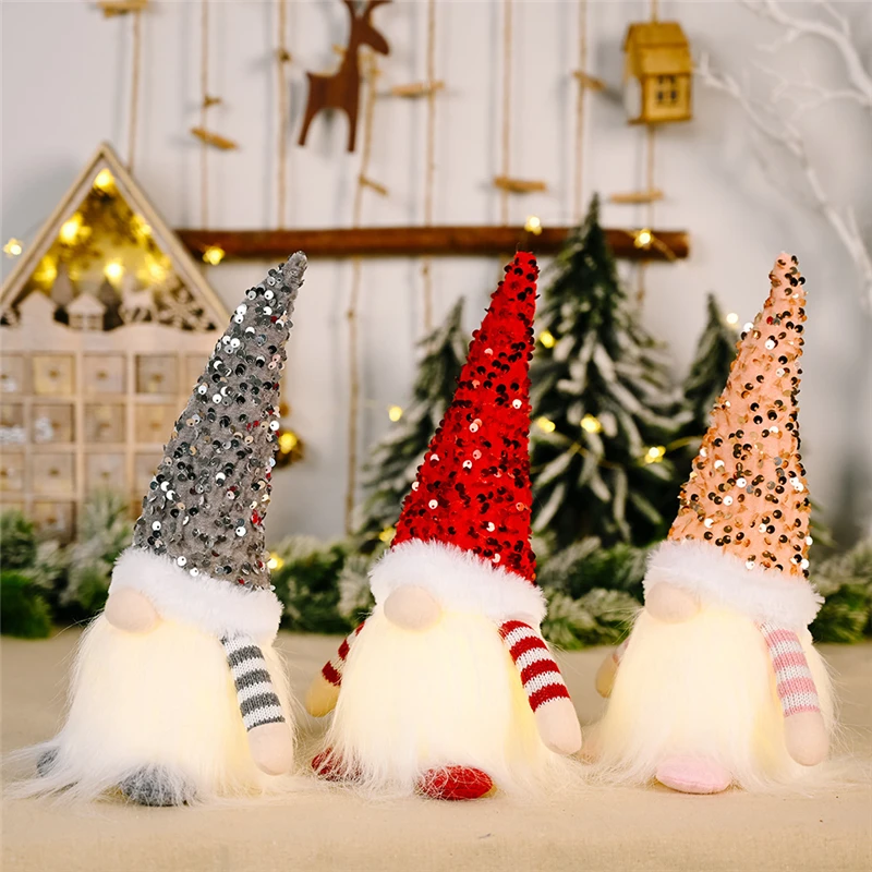 Безликая кукла с надписью &quotMerry Christmas&quot Звездный эльф Рождественское украшение