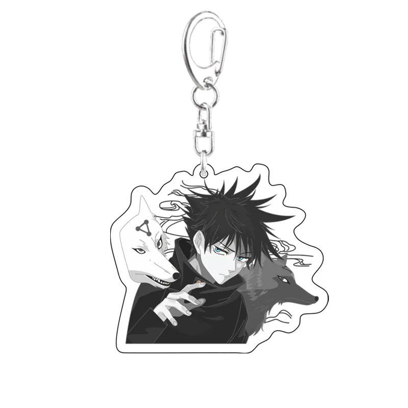 

Anime Keychains Jujutsu Kaisen Man Key Chain For Women Accessories Cute Bag Pendant Key Ring Acrylic Cartoon Friends Gifts