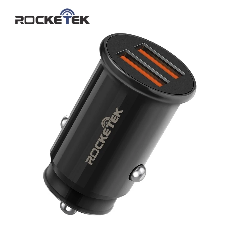 Автомобильное зарядное устройство Rocketek Mini USB быстрая зарядка 3.1A автомобильное