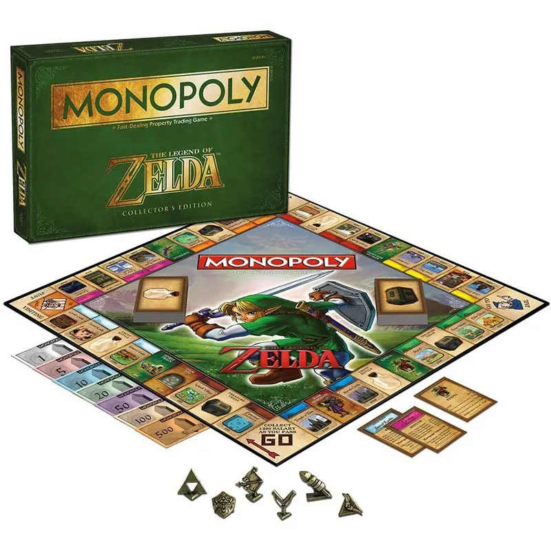 

Monopoly Game Zelda Fast-Dealing Property Trading Gaming Family Party Board Games Autism Relief for Adult Birthday Gift Kids Toy