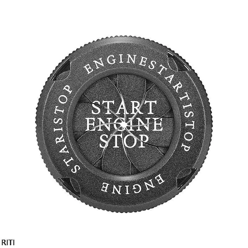 

Spin Car Interior Engine Ignition Start Stop Button Protective Cover Decoration