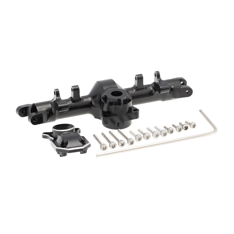 

for 1/24Axial SCX24 90081 AXI00002 Metal Front & Rear Axle Diff Cover & Metal Link Rod Tie Rod Suspension Links Set