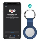 Защитный чехол для Apple airtag, из жидкого силикона, для локатора яблока, трекера, устройство защиты от потери, брелок, защитный чехол