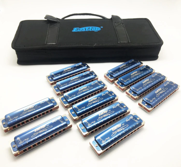 EASTTOP T008K-12 set harmonica 12keys blues harp diatonic best selling good price | Спорт и развлечения