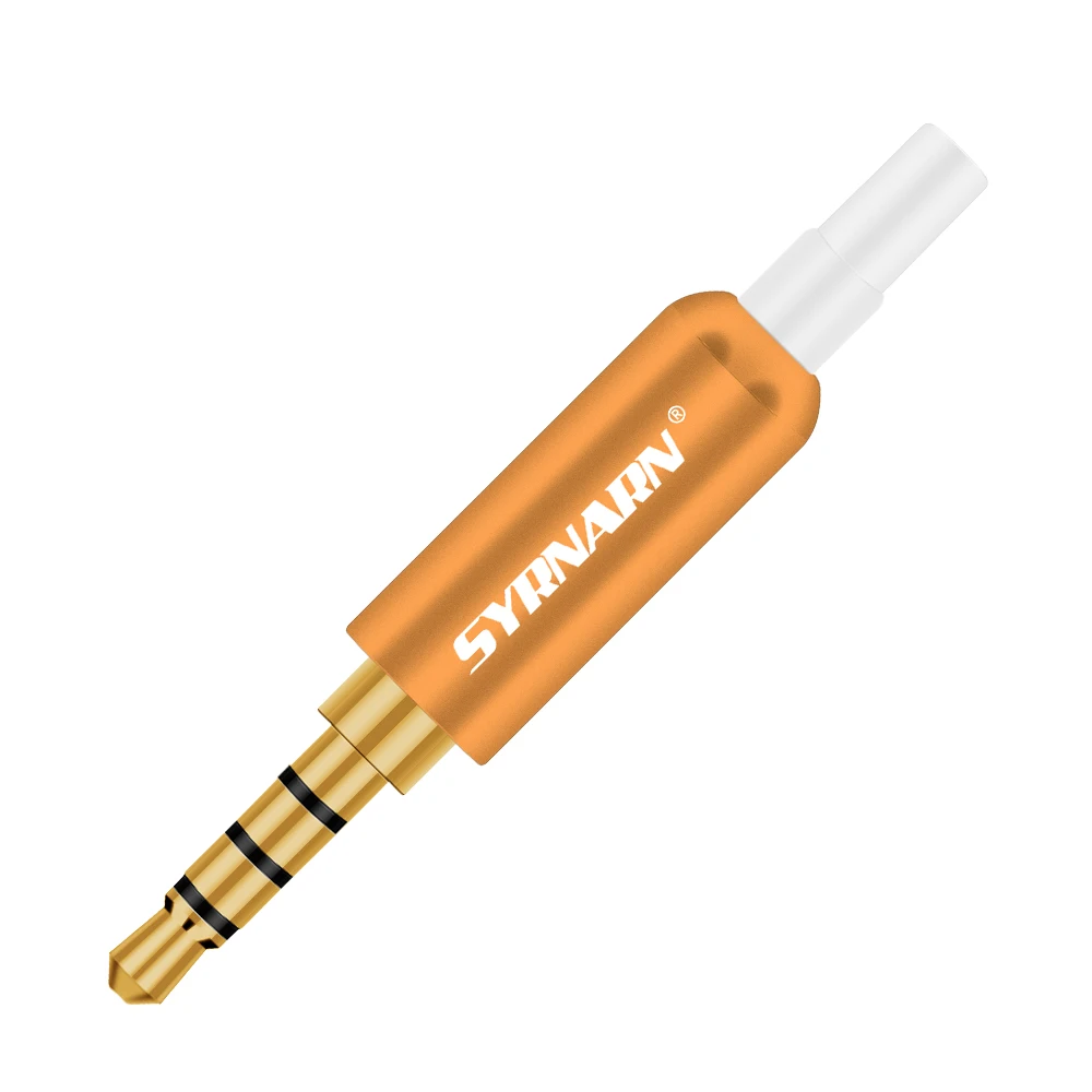 3 шт. алюминиевый штекер для наушников 5 с хвостом штекерные зажимы мм 4-полюсный