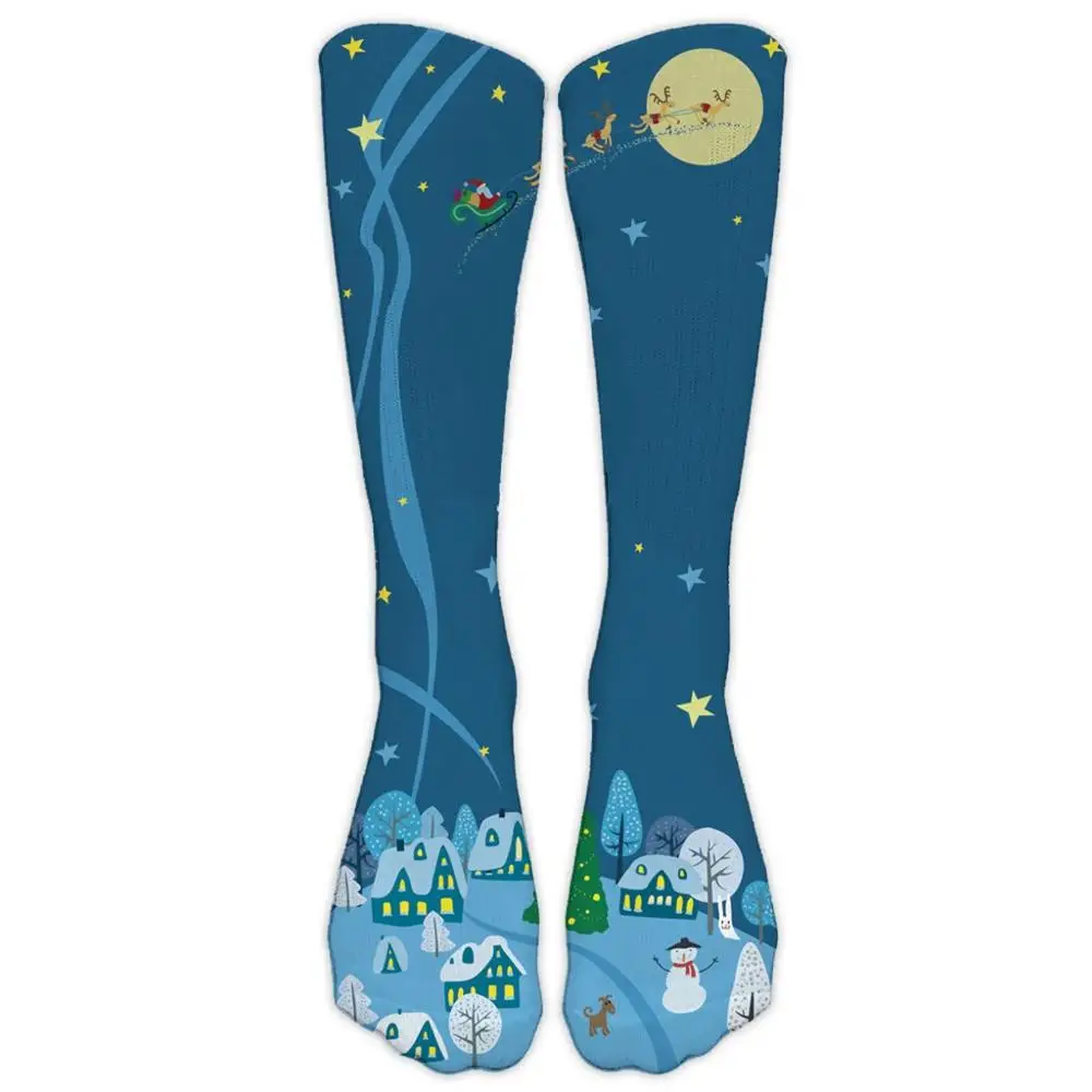 

Christmas Socks Kawaii Snowman Christmas 3D Printed Socks Women Warm Winter Thermo Sock Skarpetki Kerstsokken Dropshipping c