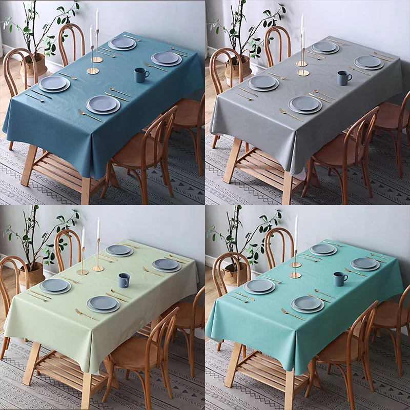 Mantel de mesa impermeable de PVC, decoración nórdica Simple para el hogar,...