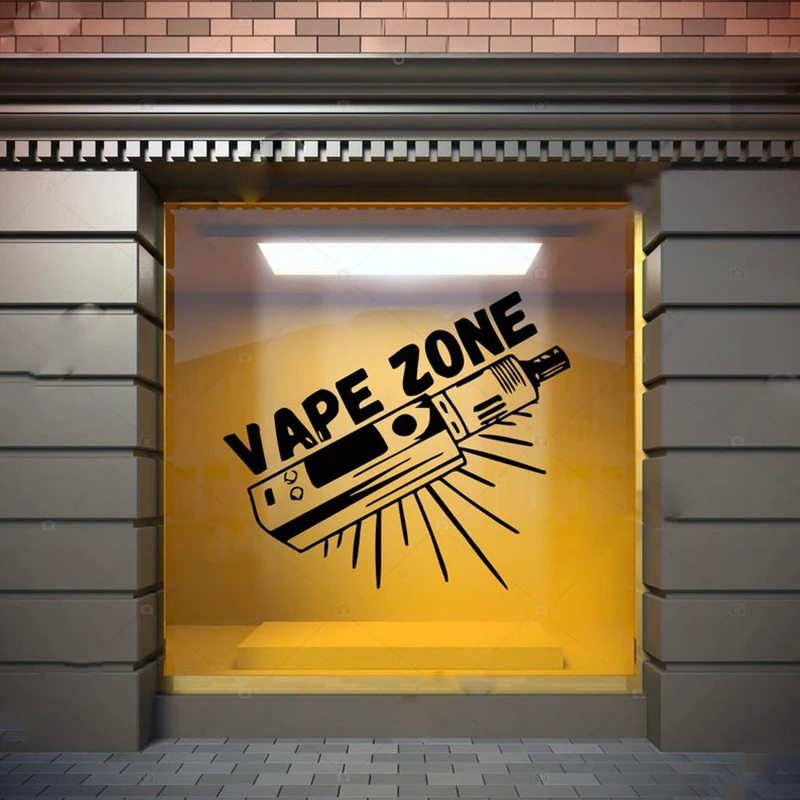 

Vape Shop wall sticker Vaping Vape Store Wall Decal decor Shop Window waterproof Vinyl Decals decor Mural HY1101