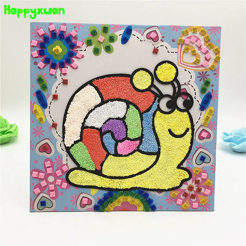 Happyxuan 2 в 1 сделай сам глина для снежинок живопись мозаика художественные наклейки