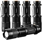 5 упаковок светодиодных фонариков, карманная вспышка, портативный масштабируемый фонарик, фонарик для кемпинга, светильник ручсветильник