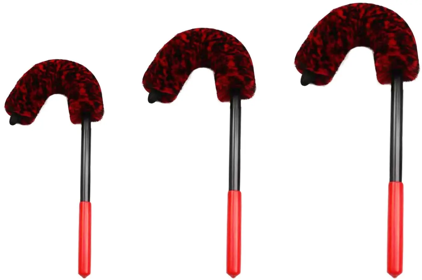 Щетка для детейлинга автомобильных колес Сгибаемая шерстяная щетка чистки