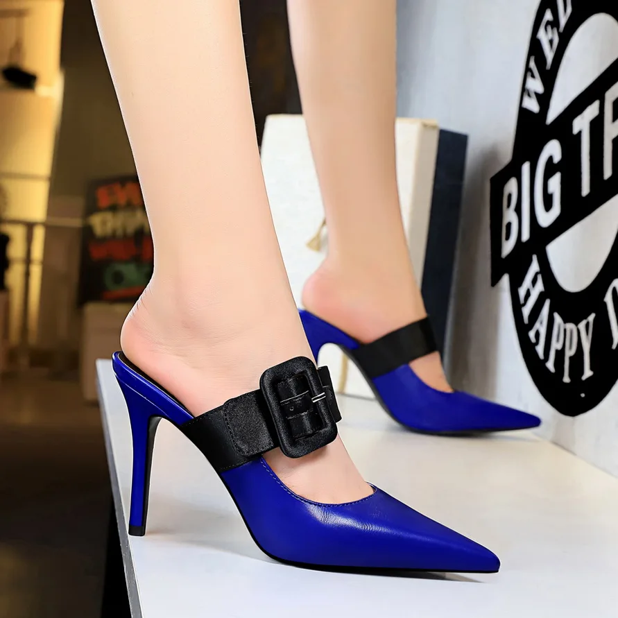 

Party Shoes Luxury Heels Bigtree Shoes Mules High Heels Valentine Shoes Sexy High Heels 2021 New Pumps for Women Bayan Ayakkabi