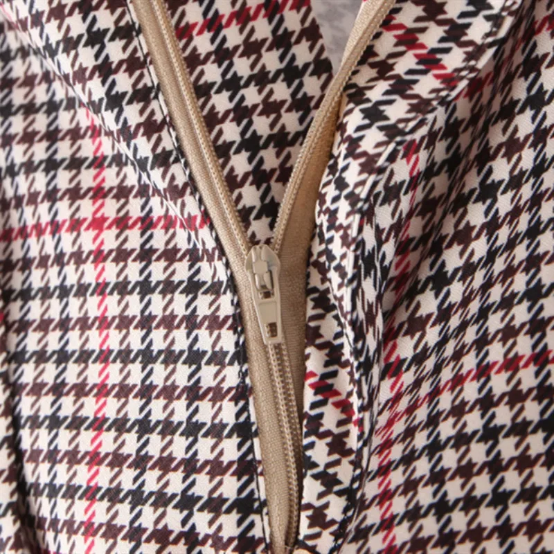 Женские клетчатые широкие брюки для офиса женские элегантные штаны с рисунком