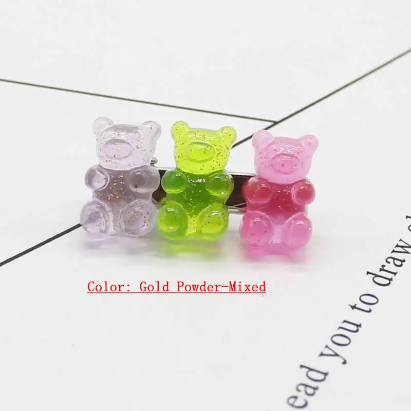 

Cute sweet candy-colored bear hairpin (for women and girls) children's daily jewelry party cute gift