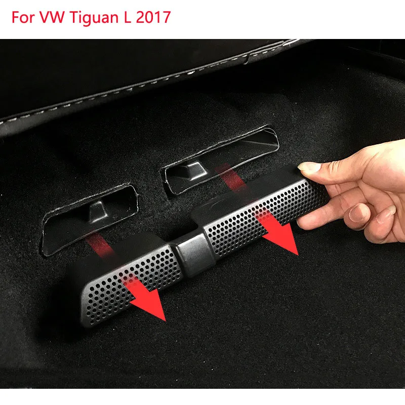 Car Under Seat Rear AC Heat Floor Air Conditioner Vent Outlet Grille Cover For VW Tiguan L 2016 2017 2018 2019