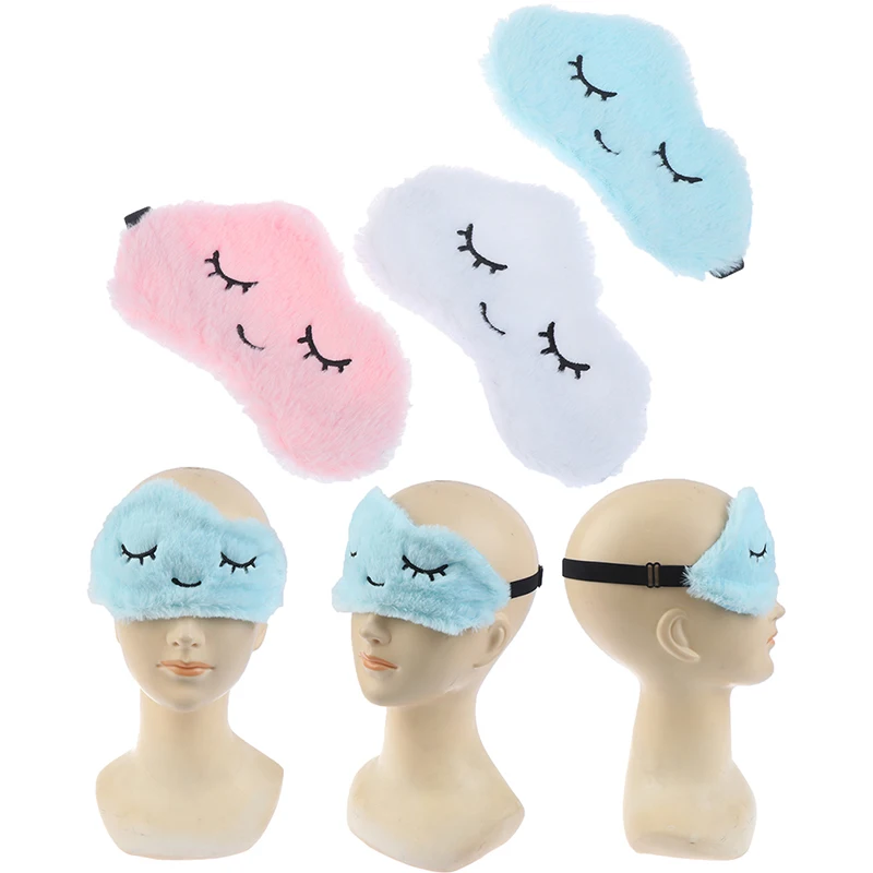 

Cute Plush Cloud Shape Sleep Eyemask Kids Sleeping Eye Cover Cartoon Travel Rest Eye Shade Eye Patch Blindfold Sleep Aid