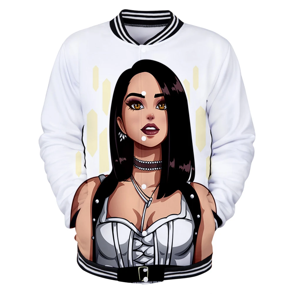 

Becky G 3D Printed Baseball Jackets Women/Men Fashion Long Sleeve Jacket Hot Sale Casual Streetwear Clothes