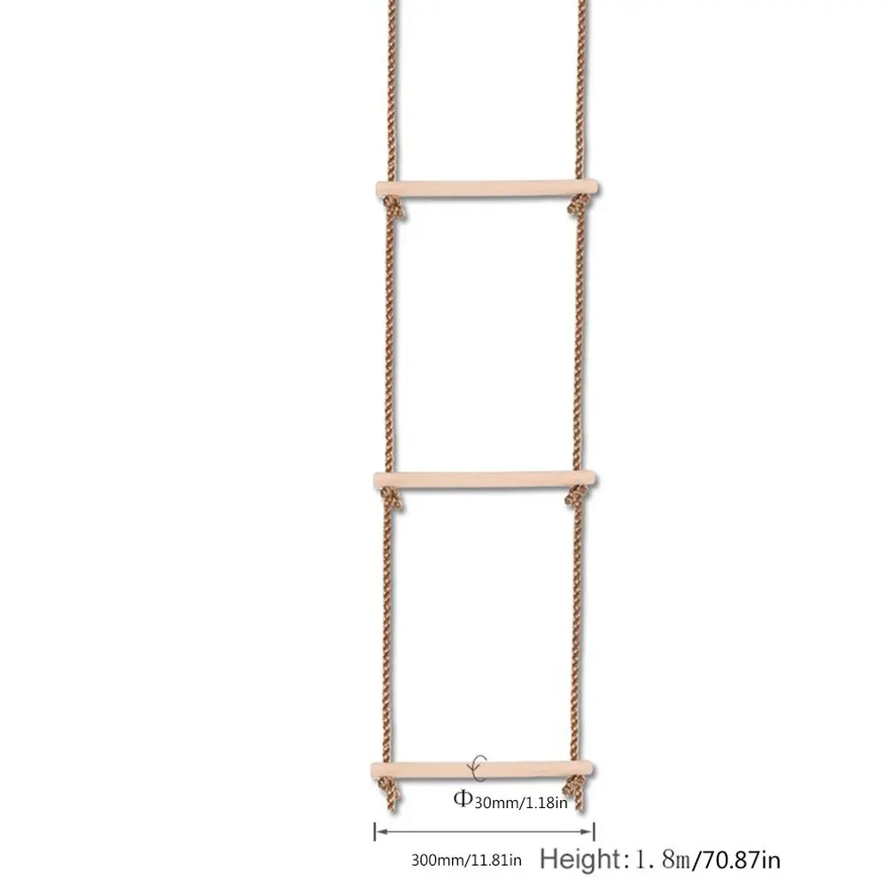 

Outdoor Indoor Rope Ladder With 6 Wooden Rungs Rope Ladder Climbing Ladder Swing Toys For Chhildren Sport Gift