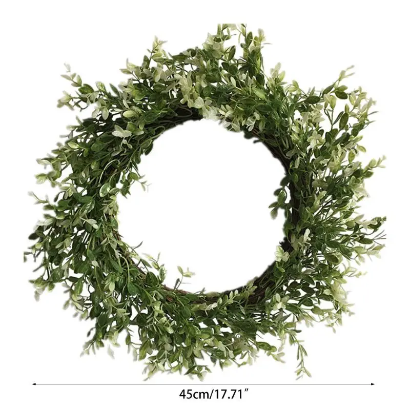 

Artificial Flowers Green Wreath Spring Wreath Outdoor for Front Door Dcor Q39B
