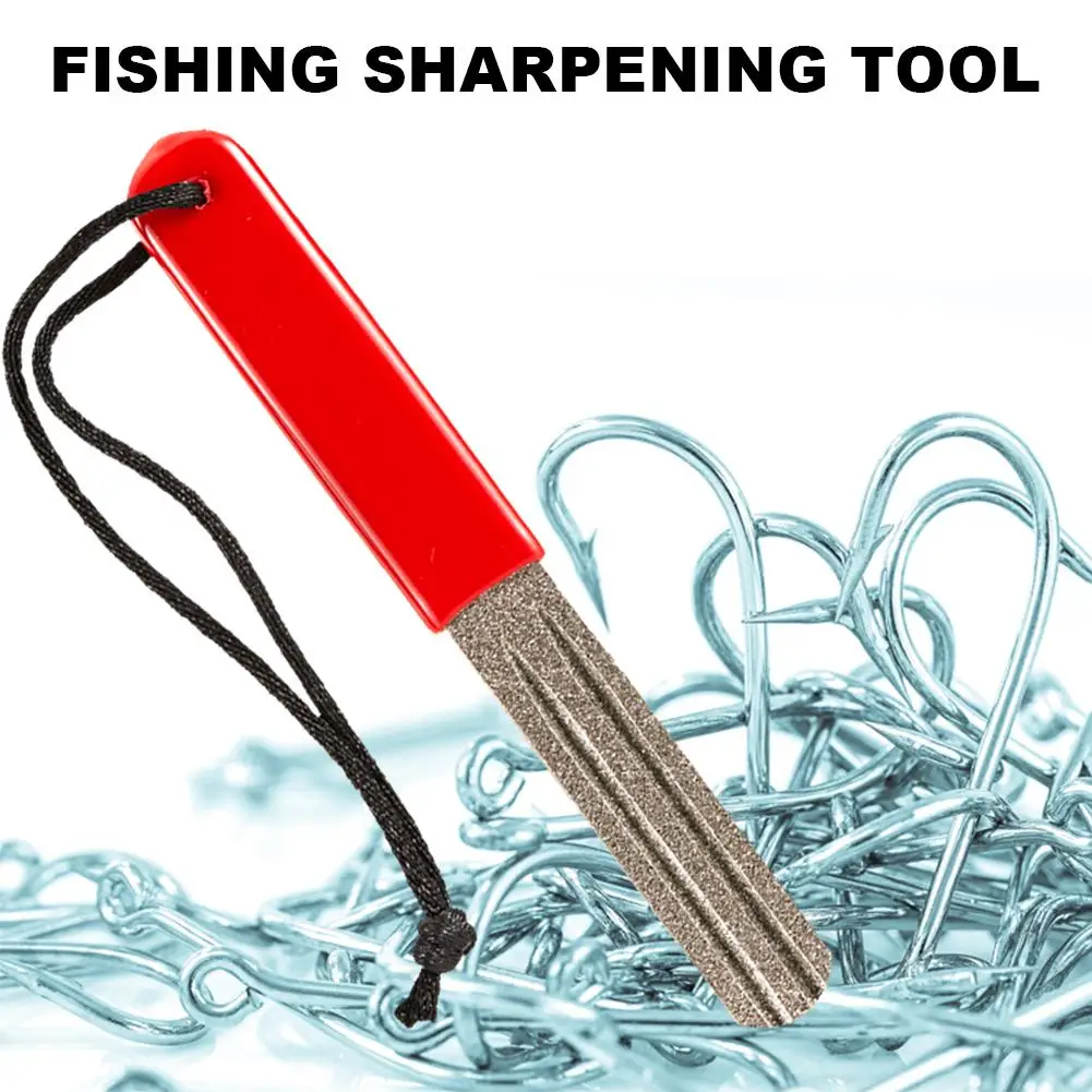 

Diamond Fishing Hook Hone Outdoor Double Groove Fishhook Sharpening Grinding Fishing Tackle Tools Grindstone Fish Accessories