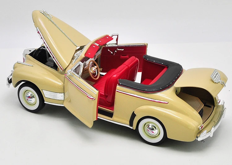 Высокая имитация 1:18 Chevrolet 1941 специальный роскошный сплав в кузове «Кабриолет», металлическая коллекция и подарок классическая модель автомобиля