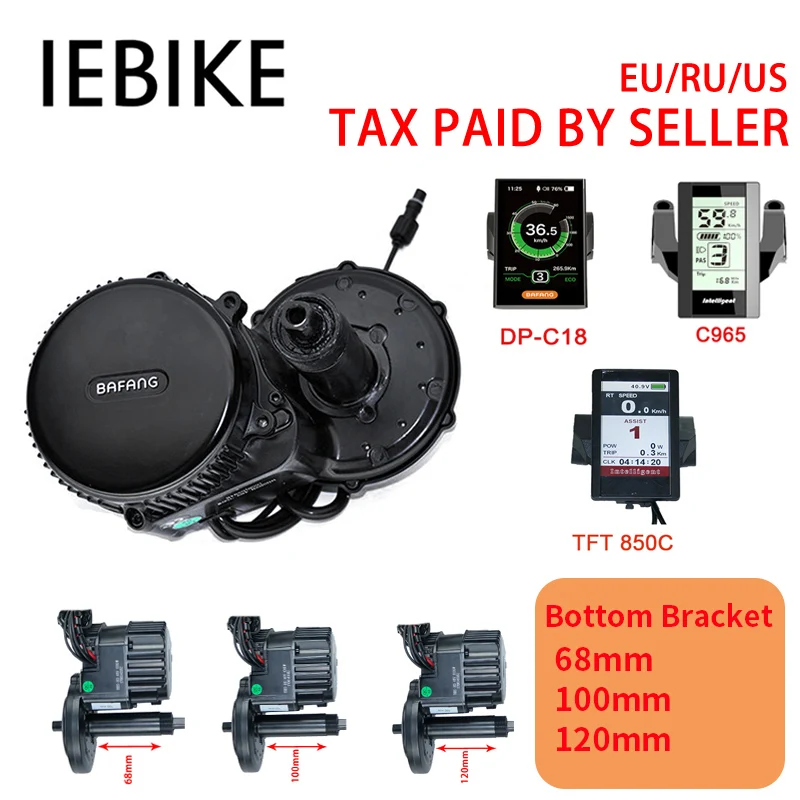 Bafang BBS03 48V 1000 Вт середине приводной двигатель 8fun BBSHD середине приводной двигатель DIY электрический велосипед Ebike двигателя Электрический Мотор велосипед Conversion Kit