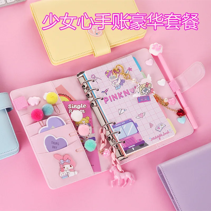 Kawaii A6 Diy Дневник записная книжка и пули журнал милый набросок Органайзер кольцо