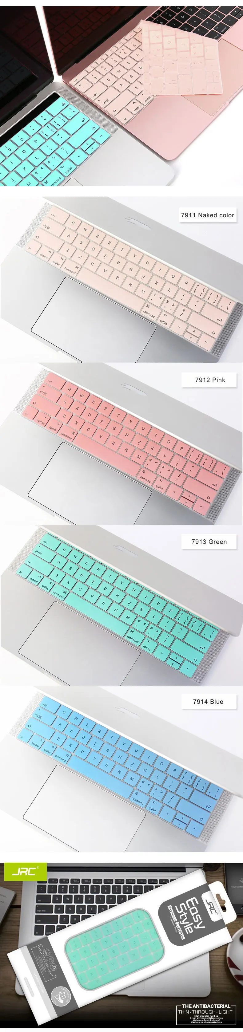 Цветная полая Защитная пленка для клавиатуры для Macbook 12, 13pro без сенсорной панели, 13/15pro touch bar, 13 Air, 13/15 pro retina