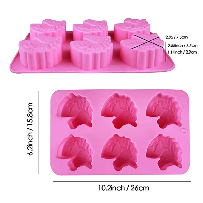 3D мыло с единорогом формы силиконовые для плетения браслетов машина