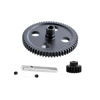 main diff gear motor pinion gears center 0015 reduction gear 62t17t for 112 wltoys 12428 12423 rc short course truck parts