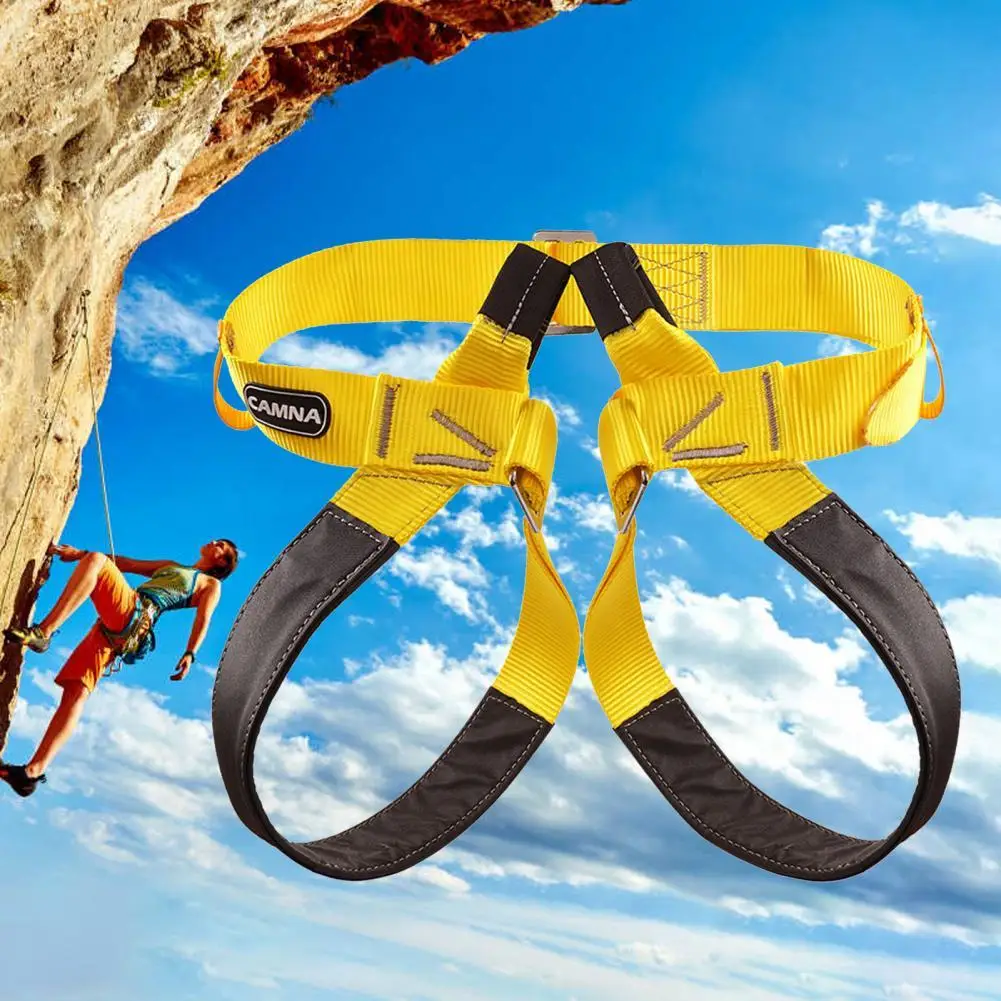 

Climbing Harness Wear Resistant Fine Workmanship Accessory Wider Half Body Harness for Mountaineering