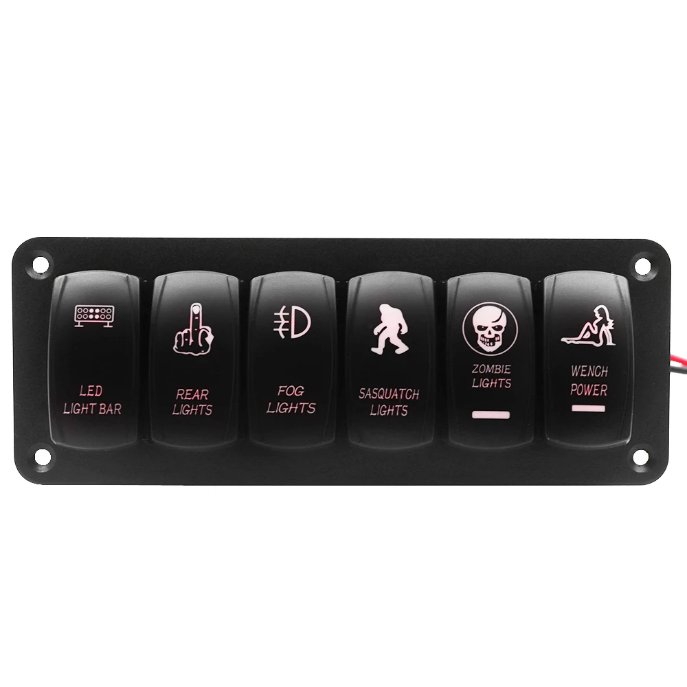 100% новый красный синий зеленый автомобильный морской катер 6-Gang